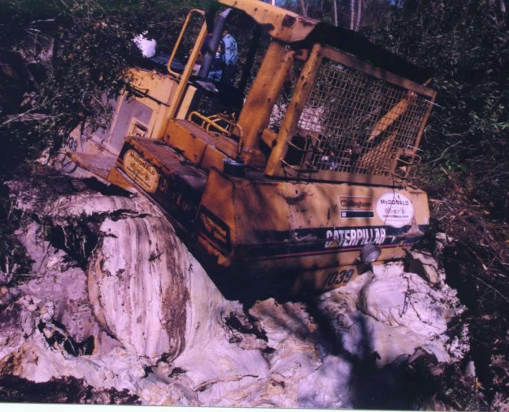 drilled pier construction