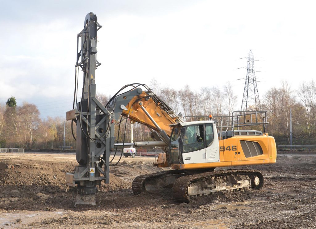 RAPID AND DEEP CONSOLIDATION: BSP Compactor and Liebherr Excavator ...