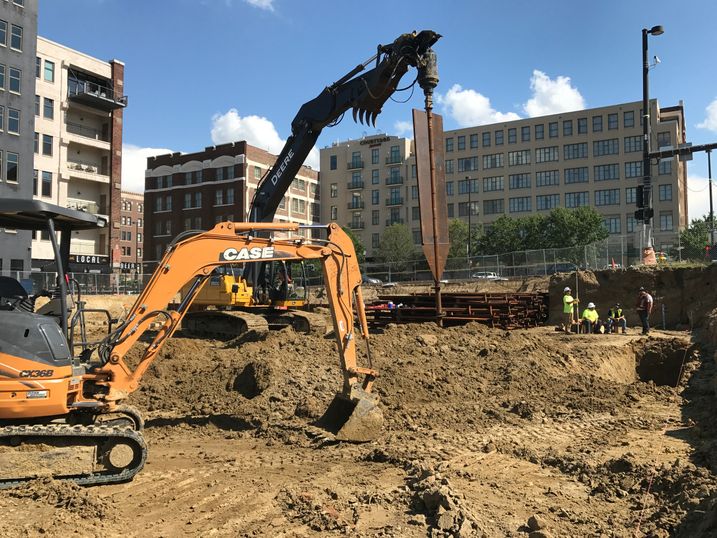 sheet pile installation