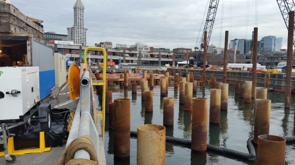 Timber Piles Replaced With Steel Pipe Piles at Seismically Vulnerable ...