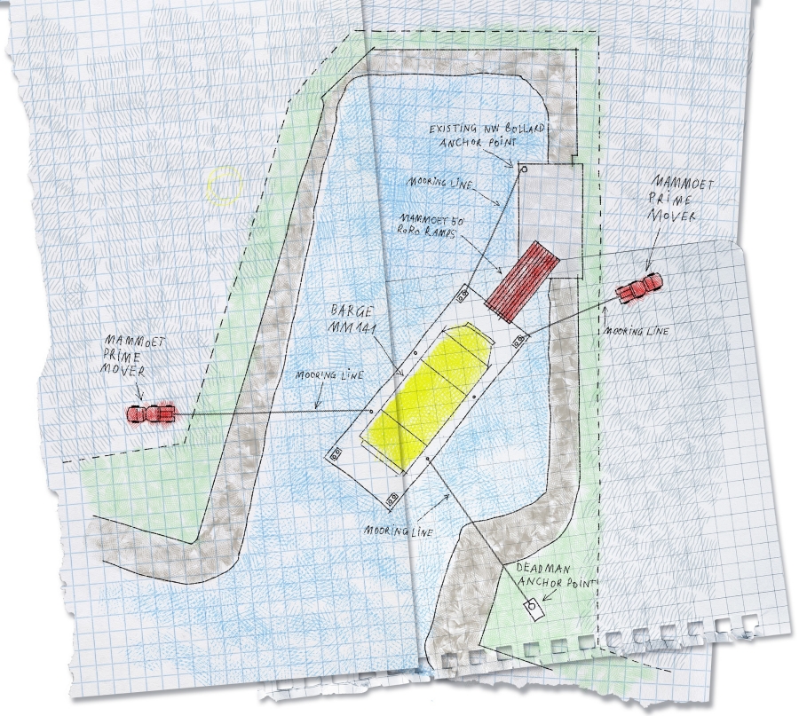 Stator load-in via barge provides well-grounded solution