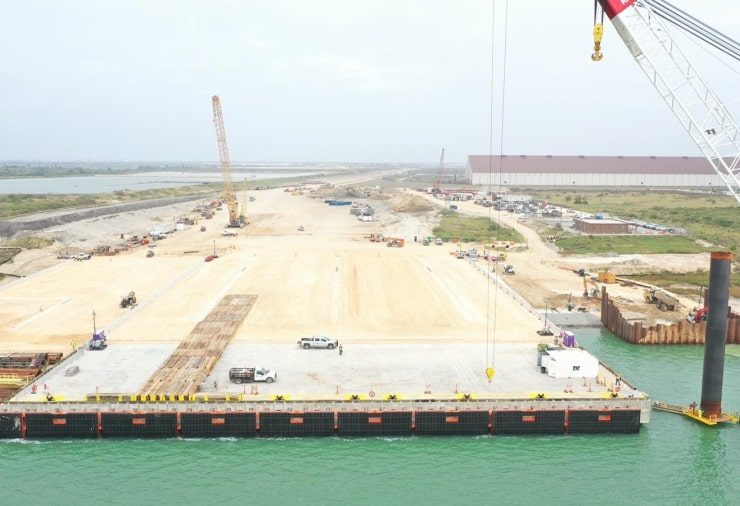 ShibataFenderTeam has delivered highly engineered fender wall to Corpus Christi, TX