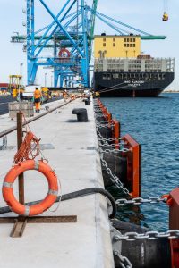 SFT Cone Fender Systems and Bollards for New Container Berth in Marseille, France
