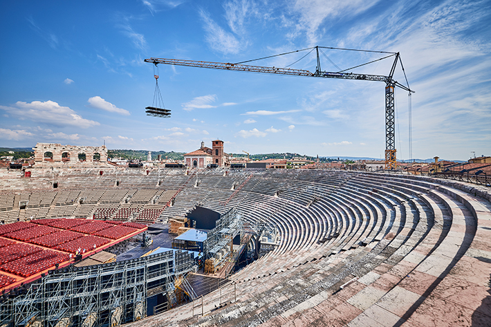 Liebherr cranes help create impressive stage sets