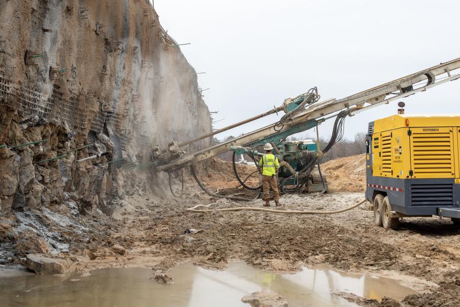 Soil nailing, nail walls - construction, materials & verification