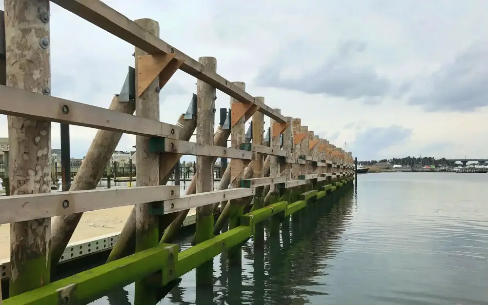 Marine hardware is exposed to chlorides, moisture, and constant movement, which accelerates corrosion and weakens structural connections over time. Choosing the correct materials helps prevent early joint failure in demanding coastal environments. Photo Credit: Marine Construction Supply