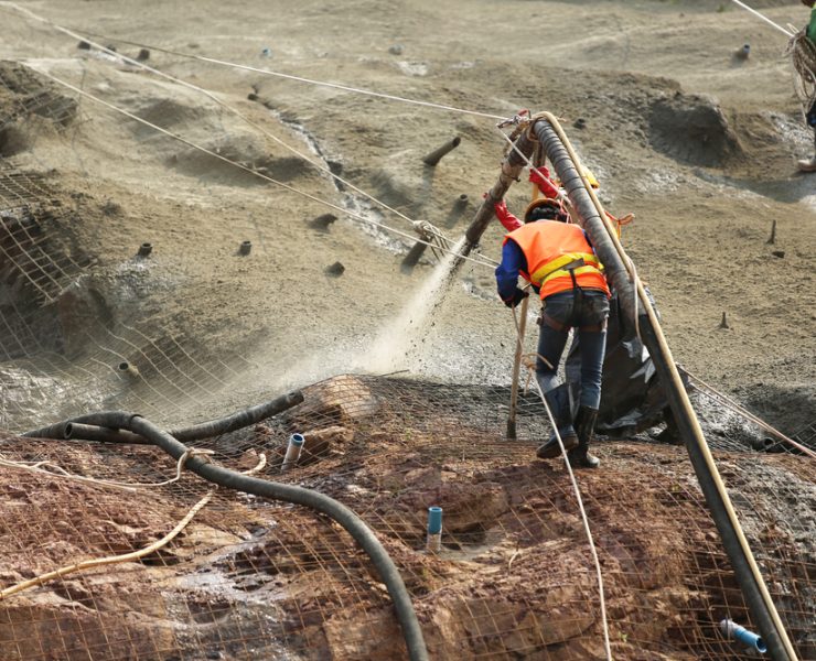 Chemical grouting involves pumping cementitious or resin-based grout into loose ground to fill voids and bind particles. This improves load-bearing capacity, controls settlement and seals paths where water could seep into deep foundation excavations.