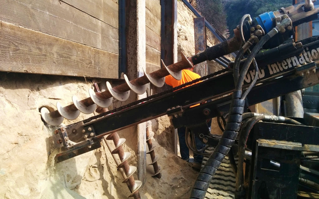 Using the correct bit type on a rock drilling attachment can significantly influence drilling speed and hole quality. Carbide tipped bits maintain sharpness longer and reduce the frequency of tool changes. Photo Credit: WORD Rock Drills