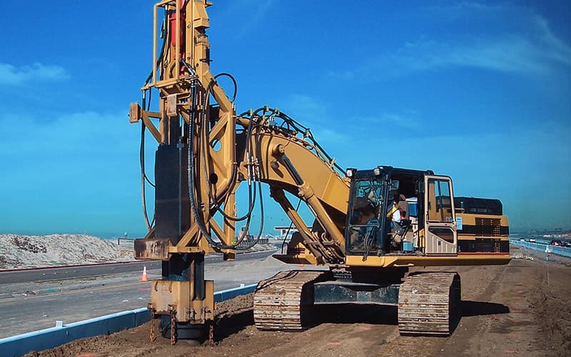 RIC is commonly used to increase bearing capacity and reduce post-construction settlement beneath slabs, pavements, and shallow foundations. By densifying soils in place, it can reduce the need for deep foundations or extensive soil replacement. Photo Credit: BSP TEX