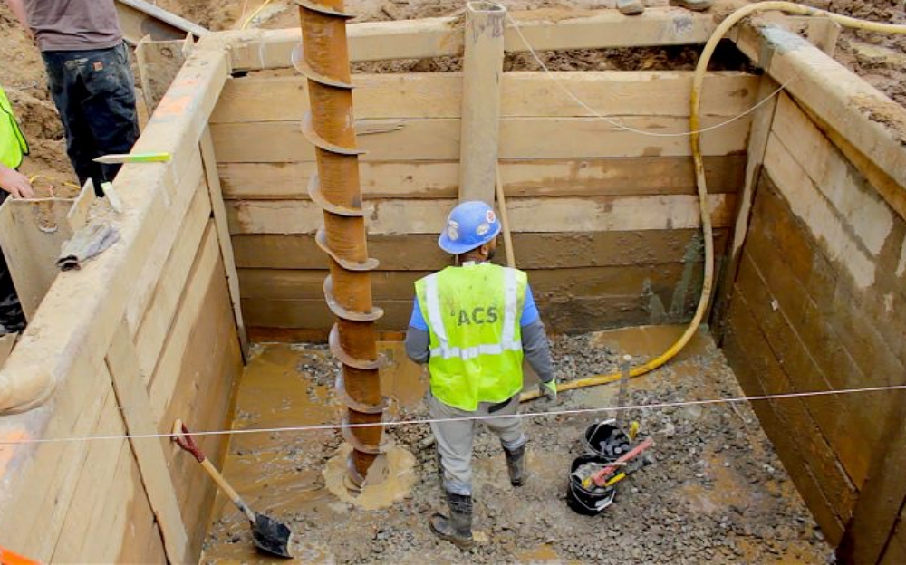 Helical anchors are fully removable, which minimizes environmental disturbance and long term site impacts. Their reversibility makes them ideal for temporary mooring systems and waterfront construction work. Photo Credit: Danbro Distributors