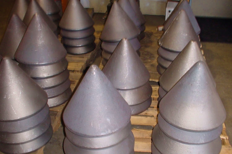 Misalignment during pile driving increases bending stresses and can compromise structural performance. Properly designed pile tips help promote straight driving and consistent load transfer to bearing strata. Photo Credit: Versa-Steel Inc.