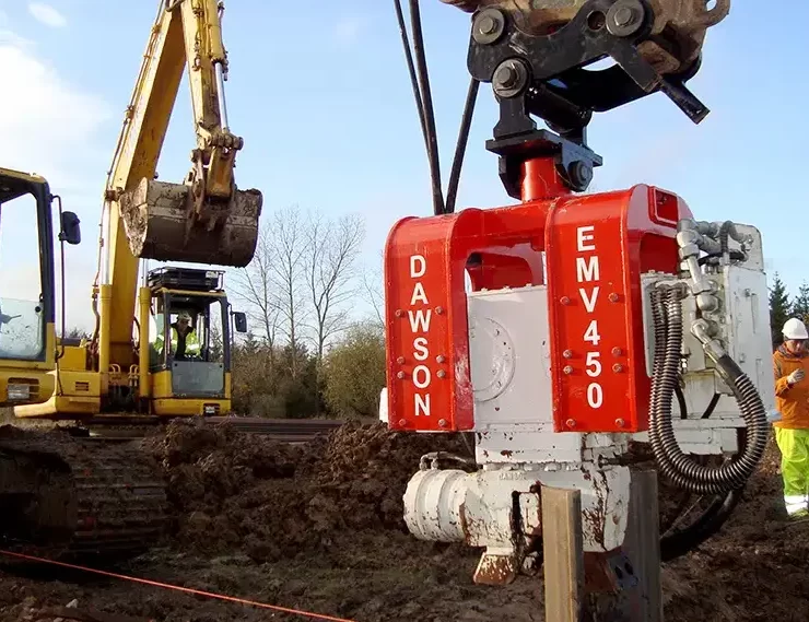 Renting pile installation equipment is often more cost-effective for short-duration or highly variable projects where future workload is uncertain. It allows contractors to avoid upfront capital costs, long-term storage, and depreciation risk. Photo Credit: Pajot