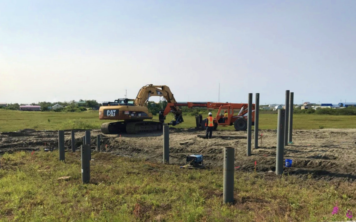 Real time torque monitoring provides immediate feedback during installation, allowing crews to adjust depth or procedures when subsurface conditions vary. This reduces the likelihood of underperforming foundations and costly rework. Photo Credit: Pier Tech Systems LLC