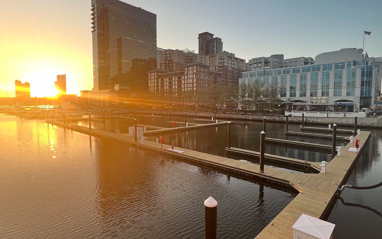 Timber marina systems use pressure-treated wood designed to resist decay, insects, and marine borers in waterfront environments. Properly specified systems can remain in service for decades. Photo Credit: Meeco Sullivan