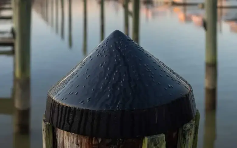 Exposed pile tops are highly vulnerable to moisture intrusion, which accelerates internal decay in timber piles and corrosion in steel or reinforced concrete piles. Pile caps act as a physical barrier that limits direct water entry at the most vulnerable point of the pile. Photo Credit: BARR Plastics