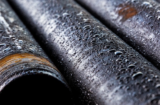 Reusing steel tubulars reduces embodied carbon by avoiding energy-intensive steel manufacturing processes. This supports sustainability goals for ports and coastal infrastructure developments. Photo Credit: RAM Tubulars Inc