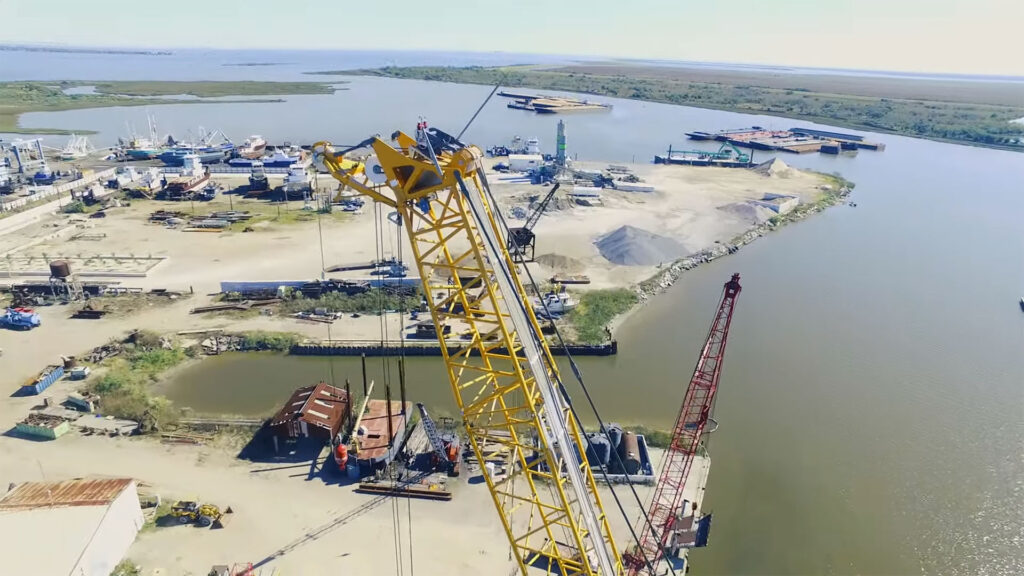 Rehabilitation projects often involve repairing or replacing damaged piles, corroded steel, concrete, and worn fender systems. Engineers must evaluate the existing structure first to make sure new parts can safely handle updated terminal loads. Photo Credit: Taylor Marine Construction