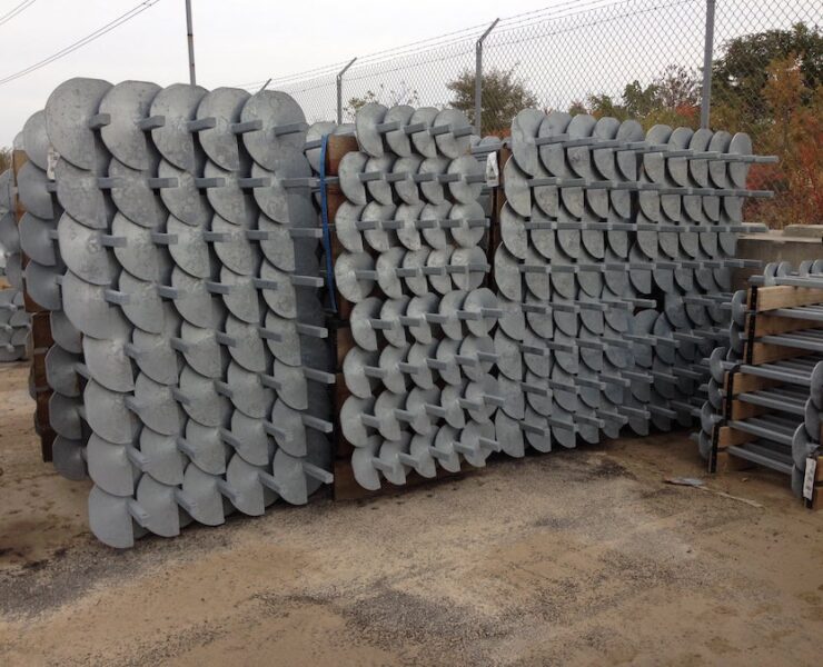 Helical anchors provide immediate load capacity once installed because they do not rely on curing time. Their torque to capacity relationship allows engineers to verify performance during installation. Photo Credit: Danbro Distributors